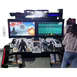 Máquina <span class=keywords><strong>de</strong></span> Arcade <span class=keywords><strong>de</strong></span> Disparos con Pantallas Dobles, <span class=keywords><strong>Simulador</strong></span> <span class=keywords><strong>de</strong></span> Tiro Operado con Monedas para Centros <span class=keywords><strong>de</strong></span> <span class=keywords><strong>Juego</strong></span>, FEC, Parques <span class=keywords><strong>de</strong></span> Diversiones, Adultos y Niños - Product Image 5