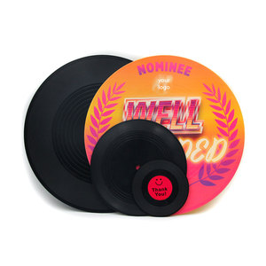 Hot bán 4inch 7 inch 12 inch âm nhạc đĩa màu đen đầy đủ màu sắc trang trí Nhựa Vinyl ghi lại - Product Image 6