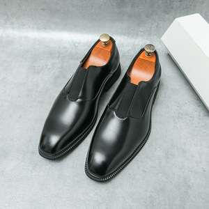 Nuevos Zapatos Oxford de Cuero para Hombre, Estilo Británico Casual de Lujo, Hechos a Mano, Impermeables, Color Verde Perenne, Cerrados, Sin Cordones, Formales, para Boda u Oficina - Product Image 3