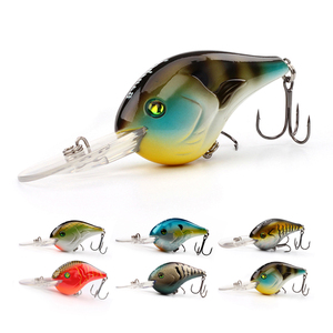 XINV 24G/75MM VC02 OEM/ODM Crankbait pesca biónica tenía señuelo realista al por mayor alta calidad buceo profundo Crankbait - Product Image 2