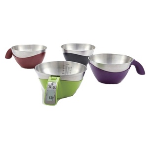 Kỹ thuật số điện tử ABS đo cup quy mô thép không gỉ nhựa LCD hiển thị Battery Powered 1 gam Nhà bếp Thức ăn vật nuôi đo ly - Product Image 2