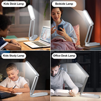 Lampe de bureau de protection des yeux de charge USB pliable portable Dimmable pour la lecture
