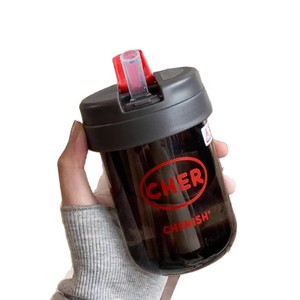 Cher Plastic Straw Water Bottle 500Ml Leak Proof For Students And Gifts - Product Image 4