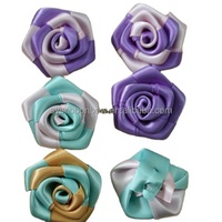 Vente en gros personnalisé 196 couleurs ruban de satin fleur artificielle