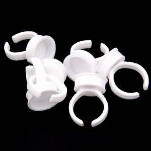 100件一次性塑料环微刀片颜料纹身墨水杯尺寸 - Product Image 2