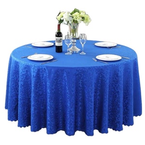 Nappe à motifs en tissu tissé satiné blanc Nappe de table pas cher Couverture de table - Product Image 1