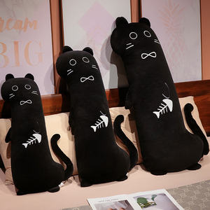 80/100/120cm Weiches & Komfortables Gefülltes Katzenförmiges Tierkissen Individuelles Charakter-Plüschkissen - Product Image 4