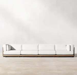 Sassanid Outdoor Los juegos de jardín de patio más populares <span class=keywords><strong>Home</strong></span> Staging Teak Sofá modular muebles modernos muebles de lujo para exteriores - Product Image 4