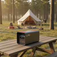 Station solaire portable 300W en aluminium+ABS pour voiture, générateur de batterie LiFePO4, charge rapide QC3.0-PD, système de stockage d'énergie domestique