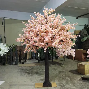 I52 alberi di fiori di ciliegio artificiali fatti a mano albero rosa chiaro con Base Indoor Outdoor Home Office Party Wedding