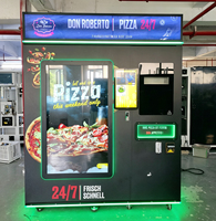 Distributeur automatique de pizzas intelligent avec écran tactile, en acier inoxydable, gestion basée sur le cloud, à vendre
