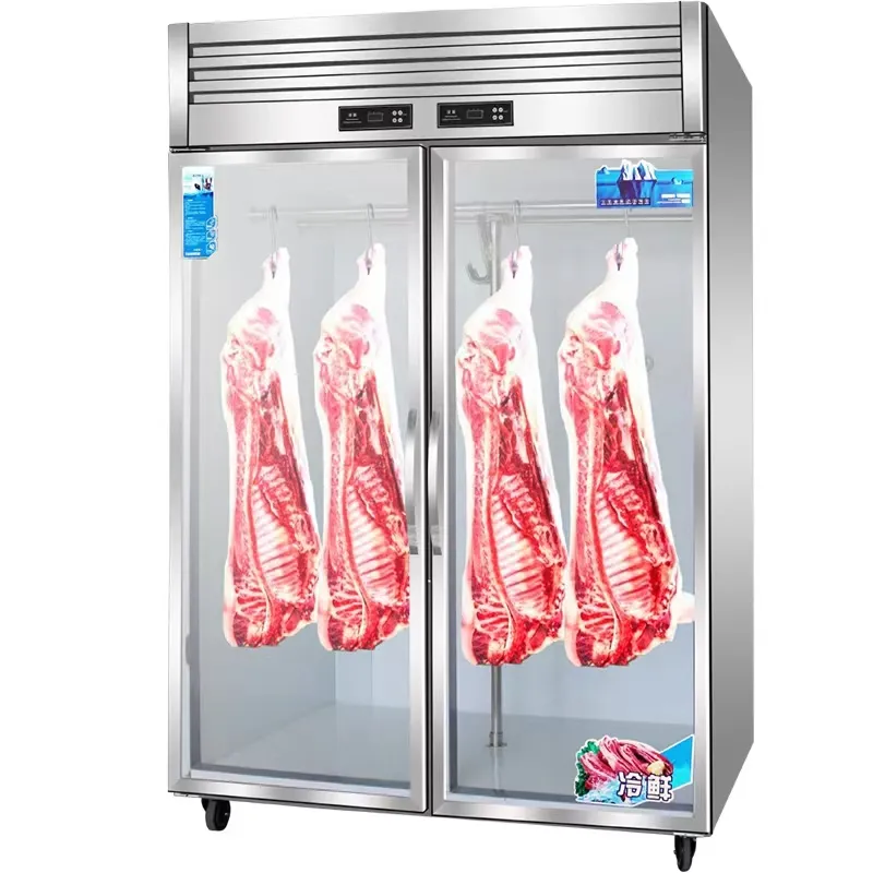 2 porte 3 porte Deluxe Display carne frigorifero Display carne Chiller frigo appeso carne