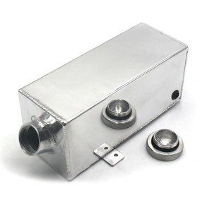 Aluminum Alloy Auxiliary Water Tank 2L For Car Cleaning And Repair Tools <b>Silver</b> Color With Cap And Mounting <b>Bracket</b> - Product Image 5