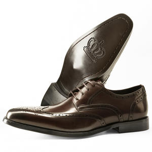 Chaussures plates pour hommes en cuir véritable de haute qualité personnalisées pour un style décontracté et tendance. Nouvelles chaussures à lacets souples pour hommes - Product Image 1