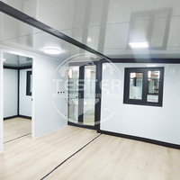 Conteneur de 20 pieds, structure portative, résistant au feu, modulaire, extensible, logement mobile, appartement, usage commercial, design moderne, personnalisable