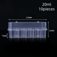 Boîte de stockage stérile personnalisée de 20 ml pour 10 vaccins, support en plastique pour petits flacons, idéal pour petits flacons de vaccins peptidiques