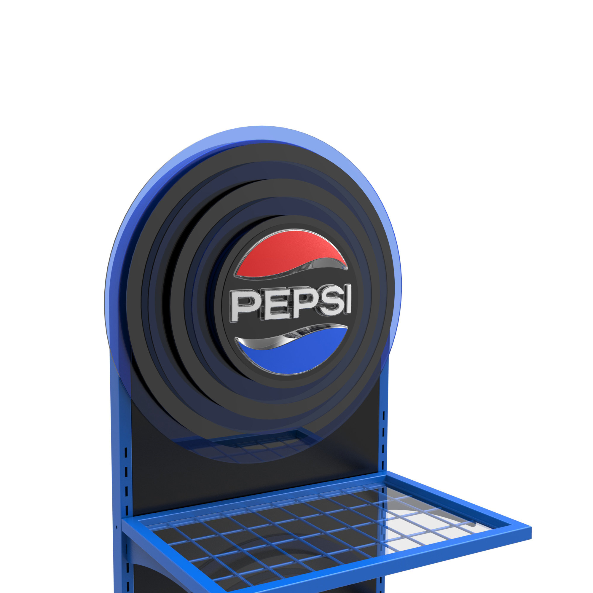 Metal Drink Bottle Display Stand with LED Lighted Logo for Wholesale — view 4