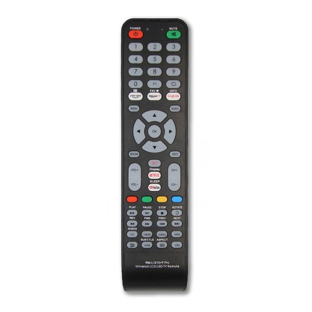 RM-L1210+F Universal TV Remote Control Home Network Set-top Box English Remote Control