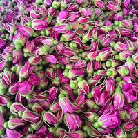 Bunga Mawar Merah Kering, Kuncup Mawar Merah Muda, Grosir Pabrik, Sesuai Pesanan