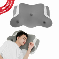 Oreiller cervical ergonomique en mousse à mémoire de forme à pression zéro pour plusieurs positions de sommeil, personnalisable OEM ODM