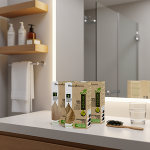 Kit de Tinte para el Cabello Orgánico V-Color de Thader Pharma, Fórmula Ecológica Permanente, Natural y Antienvejecimiento con Aceite de Aguacate - Product Image 3