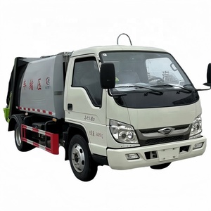 Petit <span class=keywords><strong>camion</strong></span> à ordures 5CBM Foton 4*2 <span class=keywords><strong>poubelle</strong></span> chargement arrière et compression <span class=keywords><strong>camion</strong></span> de gestion des déchets - Product Image 2