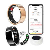 Anneau intelligent personnalisé avec nom de marque, livraison rapide, surveillance de l'oxygène sanguin pour iOS et Android, boîtier en acier, contrôle par application
