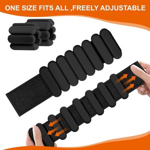 1LB Pulseras de silicona Muñeca ajustable Tobillo Pesas Pulsera <span class=keywords><strong>para</strong></span> caminar Yoga Danza Gimnasio Ejercicio Pilates Caminar Correr - Product Image 2
