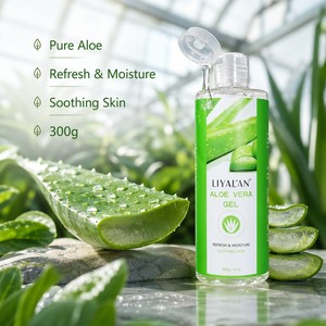 Gel di Aloe Vera Rinfrescante e Lenitivo, Idratante per Viso e Corpo, Cura Dopo-Sole, Calmante per la Pelle, 300g, Naturale, OEM Personalizzato - Product Image 2