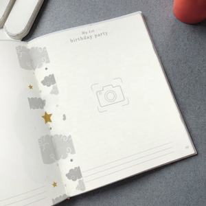 Album Photo personnalisé à couverture rigide pour bébé Livre DIY feuille d'or estampage Logo tissu lin Couverture bébé Journal Carnet pour enfants <span class=keywords><strong>Parents</strong></span> - Product Image 3