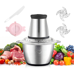 Picadora de Carne Eléctrica de Acero Inoxidable, Mini Picadora de Alimentos para Cocina, 2l 3l, Precio de Fábrica Económico, Gran Venta - Product Image 1