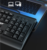 Vente en gros Meilleur clavier de bureau filaire USB ergonomique et étanche bon marché Disposition multilingue Clavier de projection pour ordinateur Nouveau