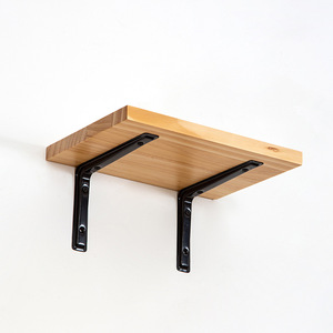 Long Yipan Wall <b>Shelves</b> Solid Wood Rectangle Minimalist Durable Wall Mounted Type Single Slot Storage Rack - Product Image 5