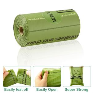 Manufacturer Wholesale Custom Logo <b>Compostable</b> Biodegradable Doggie Poop <b>Bags</b> - Product Image 6