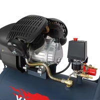 Nouveau type de peinture en aérosol haute puissance 2,2 kW 3 CV 50 litres, compresseur d'air portable à 2 pistons à entraînement direct refroidi par air