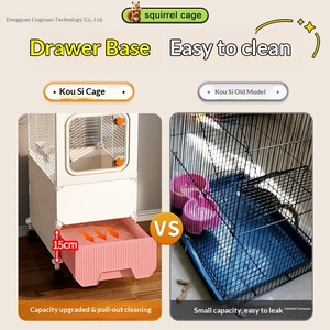 Meerlaagse grote eekhoorn- en chinchillakooi voor suikerglijders en hamsters, huisdiervriendelijk ontwerp - Product Image 2