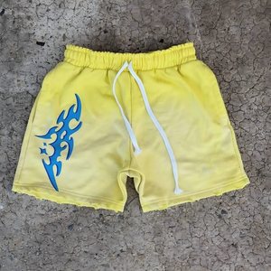 Sudadera con capucha y cremallera para hombre, de algodón grueso, estilo streetwear Y2K grunge, con lavado ácido, efecto descolorido por el sol, estampado tribal y logotipo personalizado. - Product Image 3