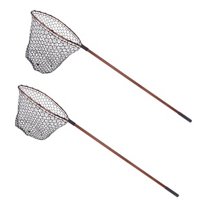 1,48 m 46*54,5 cm 30cm profundidad 40cm profundidad alta calidad bajo Red de aterrizaje de pescado accesorio de pesca de aluminio redes de aterrizaje de pesca de goma - Product Image 1