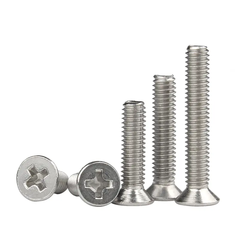 Stainless steel PHILLIPS flat head screw Cross Recessed Screws