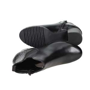 Cinzia Soft Women's Ankle Boots Black Mid-Calf Heeled <b>Booties</b> - Product Image 6