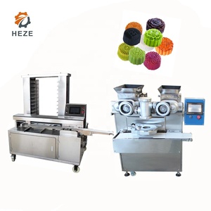 Automatico Multi-Funzionale Farcito Torte Della Luna Riempito Maamoul Biscotti Incrostanti Macchina Data di Biscotti Linea di Produzione - Product Image 2