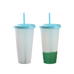 Plastic Tumblers Reusable Plastic Cup Custom Colorful Plastic Cup Plastic Tumblers With Straw