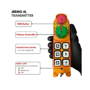 Control Remoto Industrial por Radio con Potenciómetro para Camiones con Escalera y Agricultura Inteligente, AC/DC, Interruptor JEICO JREMO 6L Hecho en Corea - Product Image 3