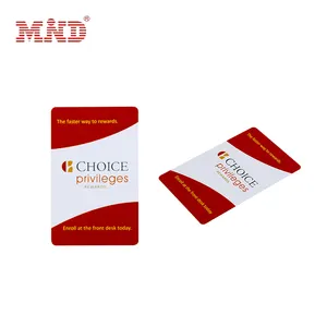 Custom PC Material ISO14443A Door Access Control Plastic RFID Hotel Key Card MIFARE 1K S50 Hotel Card