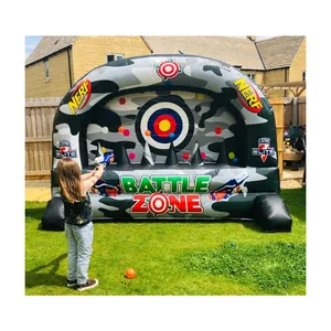 Commerciële 10ftx6ftfoam Blaster Elite Battle Zone Opblaasbare Target Game Carnaval Games Opblaasbaar Schietspel Voor Volwassenen/Kinderen