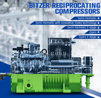 Machines de réfrigération automatiques Compresseur à piston haute température Unité de compresseur Bitzer pour entrepôt de stockage alimentaire