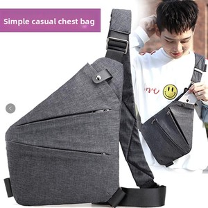Bolso cruzado para <span class=keywords><strong>hombre</strong></span> de nailon para hombro derecho, ligero, a rayas, para negocios y viajes, de gran capacidad, simple y ajustado - Product Image 2