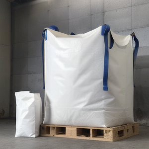 1000kg 2000kg 500kg Jumbo PP Plastic Breathable <strong>Rectangular</strong> Shape Customizable <strong>Big</strong> Bags Bulk <strong>Container</strong> Rice Botton Valves Air - Product Image 3