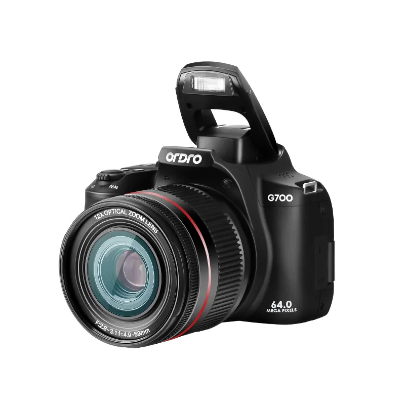 G700 DSLR ORDRO fotocamera digitale Ultra 4K videocamera 64M alta qualità HD ottica fotocamera