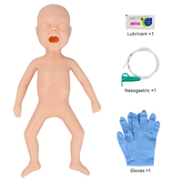 Maniquí de Silicona EZTRAIN para Entrenamiento de Inyección e Intubación, Modelo de Bebé Prematuro de 24 Semanas, Duradero, 3 kg